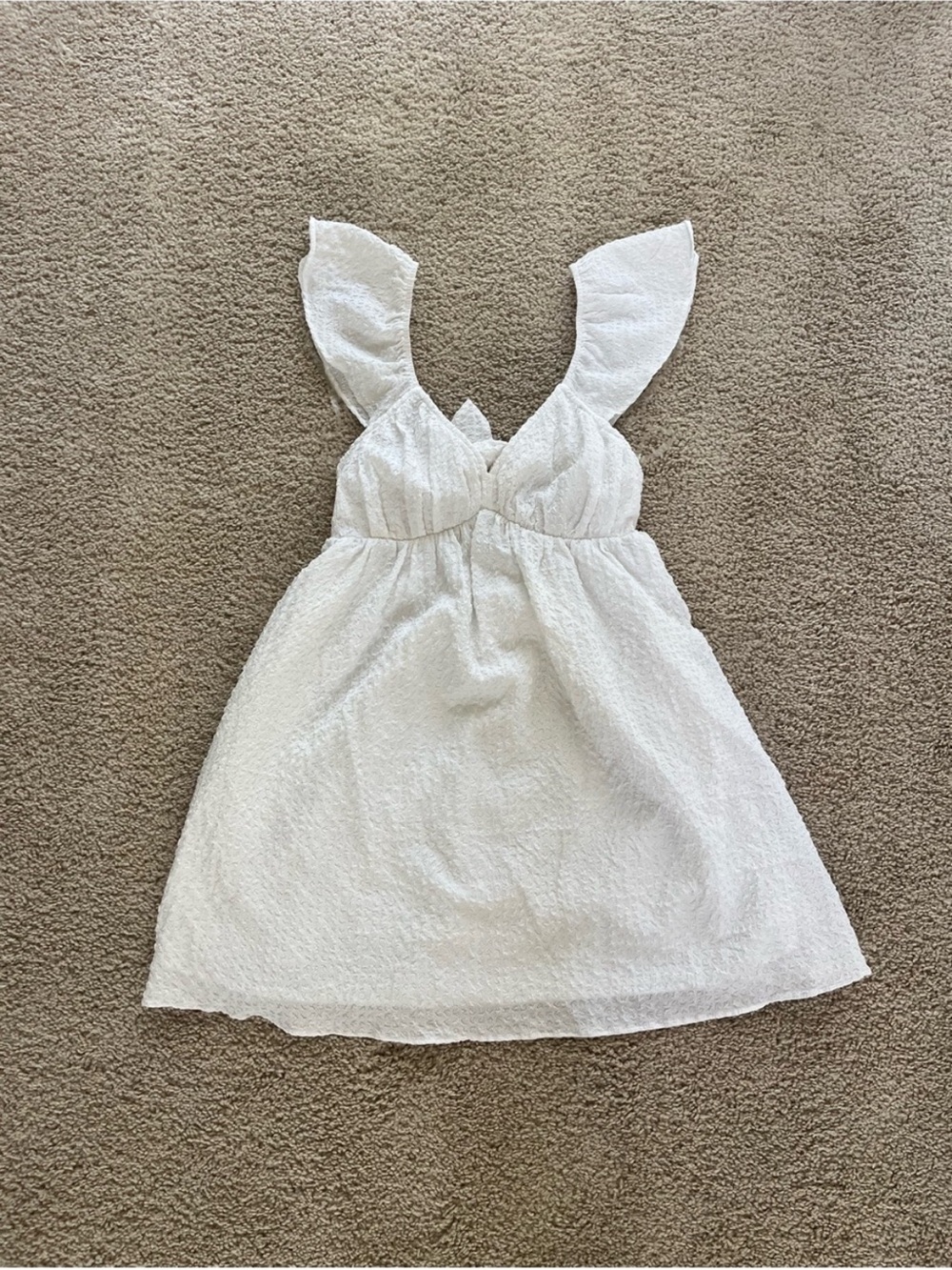 American Eagle Women’s textured white sundress